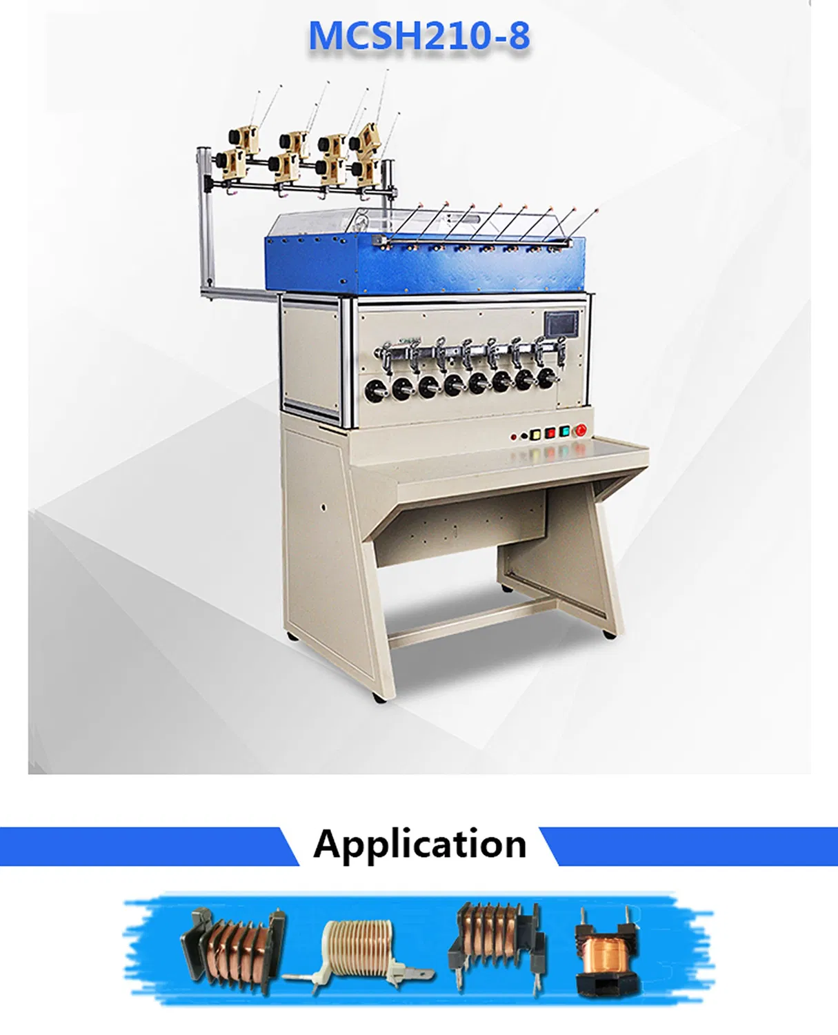 Model Mcsh210-8 Eight Spindle Thin Wire Twisting Winder Winding Machine