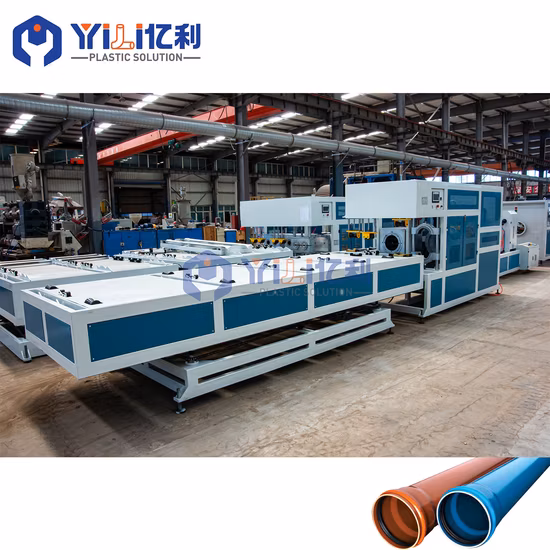 기계를 만드는 중국 관 플라스틱 관 압출기 HDPE 관 기계 관 소켓 기계 관 Belling 기계